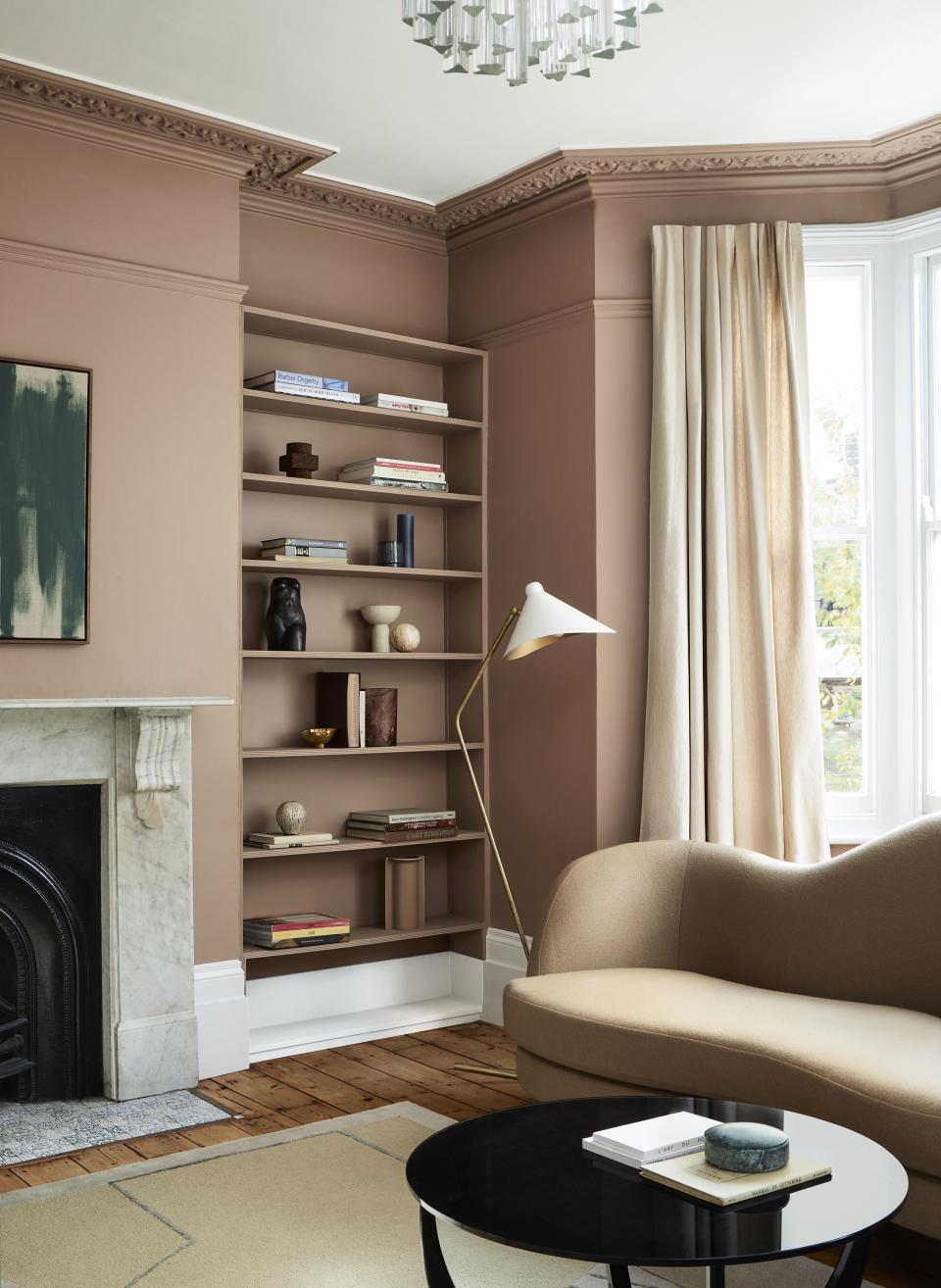 5. Use light browns for a calming feel