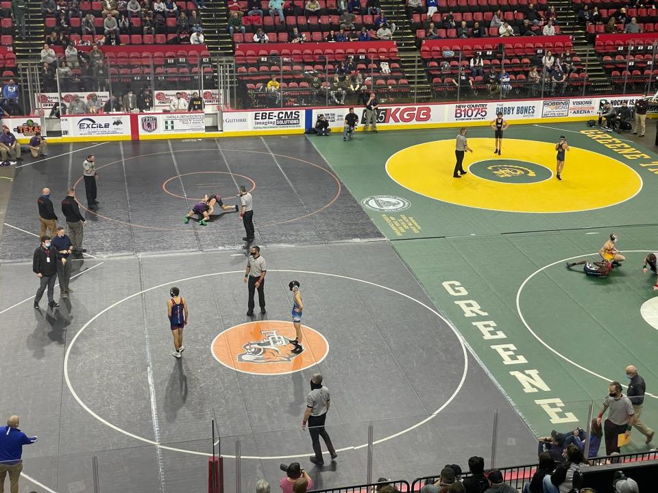 Section 4 Wrestling Championships, Feb. 12, 2022 at Visions Veterans Memorial Arena.