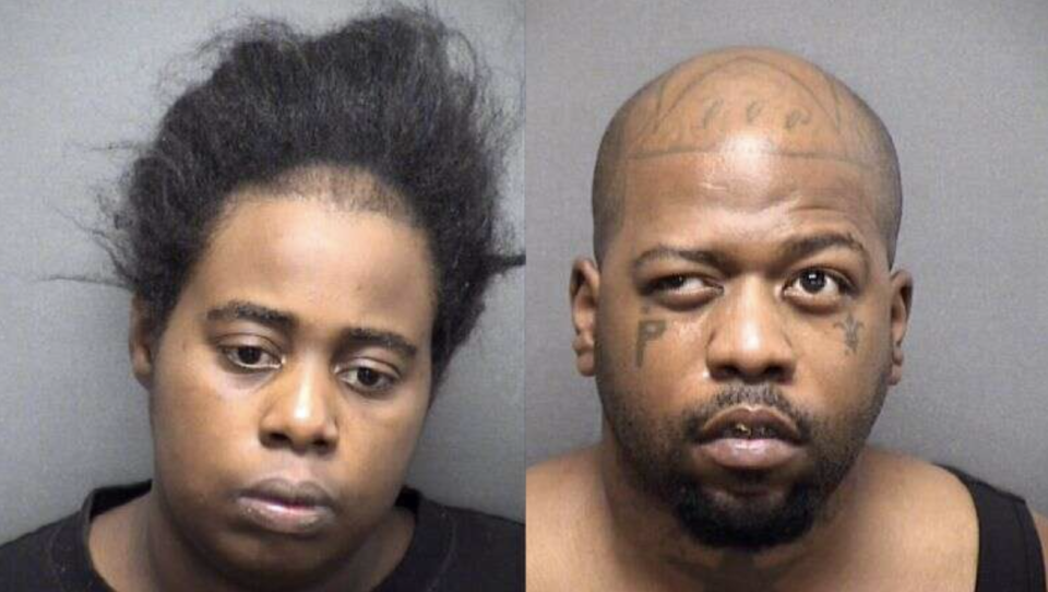 Lakendra Williams, 30, and Walter Hawthorne, 24 pictured in mugshots.