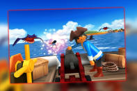 <b>Playmobil Pirates: Spielzeug-Freibeuter auf Schatzsuche</b><br><br>Aus dem Kinderzimmer aufs Handy: Die Playmobil Pirates erobern karibische Inseln, schippern mit der Piratenkogge übers Meer und verteidigen ihr Lager gegen den berüchtigten Schwarzbart. So können auch Erwachsene nochmal Kind sein, ohne dass es jemand merkt. iTunes: gratis. (Bild: Gameloft, iTunes)