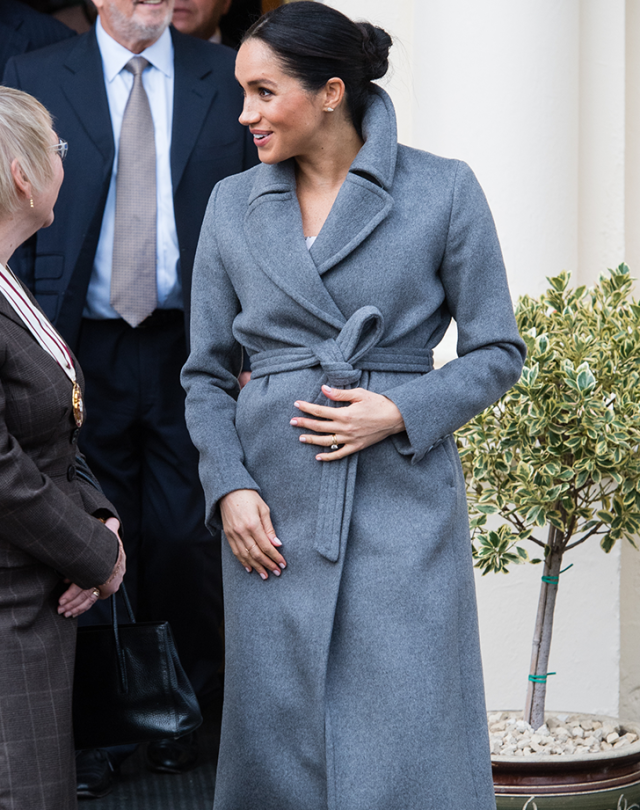 Royal Blue Robe Wrap Coat - Ready to Wear