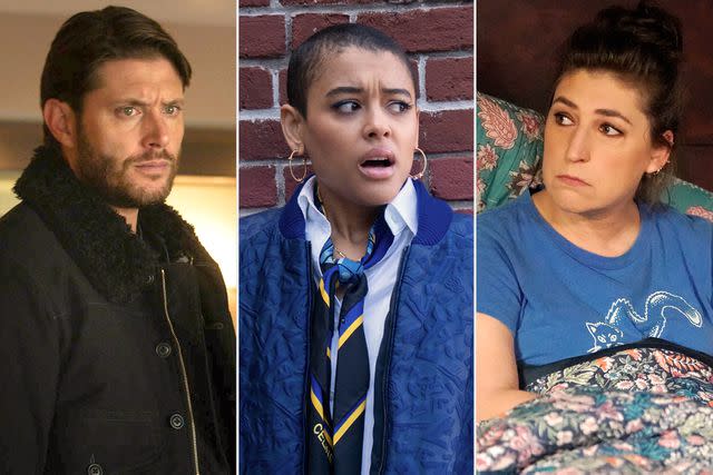 ABC; Barbara Nitke/HBO Max; Lisa Rose/FOX Jensen Ackles in 'Big Sky', Jordan Alexander in 'Gossip Girl', and Mayim Bialik in 'Call Me Kat'