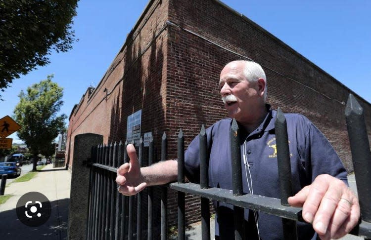 Bristol County Sheriff Thomas M. Hodgson, seen outside this Ash Street Jail in New Bedford in this file photo, is taking heat, both from his political rival Paul Heroux and from prisoners rights advocates, who say the observation level at the jail was not adequate to prevent the recent suicide of a Cape Cod murder suspect being held there.