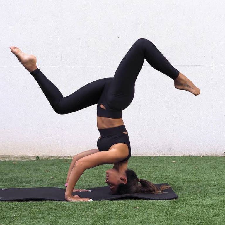 Antonela deslumbró con la realización de una postura de yoga y cosechó miles de me gusta entre sus seguidores