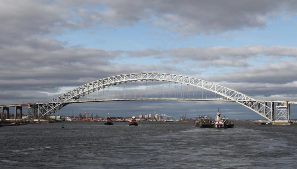 The Bayonne Bridge, which stretches from New Jersey to Staten Island, was raised to accommodate larger ships. Chad Rachman/New York Post