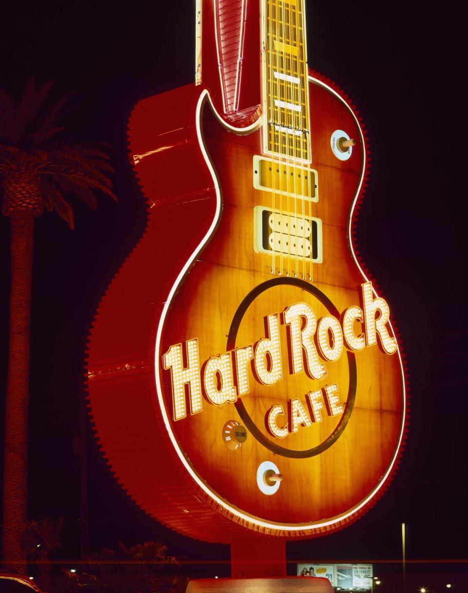 <p>Enjoy a meal surrounded by rock and roll memorabilia. Most <a href="https://www.hardrockcafe.com/locations.aspx" rel="nofollow noopener" target="_blank" data-ylk="slk:Hard Rock locations;elm:context_link;itc:0;sec:content-canvas" class="link ">Hard Rock locations</a> are open on Christmas Day until 11 p.m., just make sure to double check with your local restaurant. Hours may vary. </p>