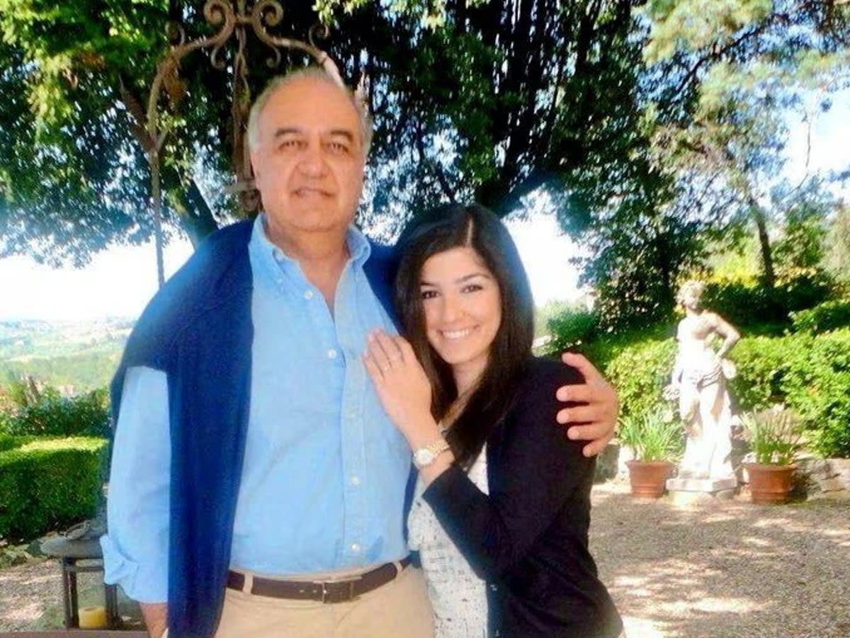 British-Iranian Morad Tahbaz and his daughter Roxanne (Reuters)