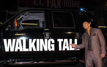 Dwayne "The Rock" Johnson at the LA premiere of MGM's Walking Tall