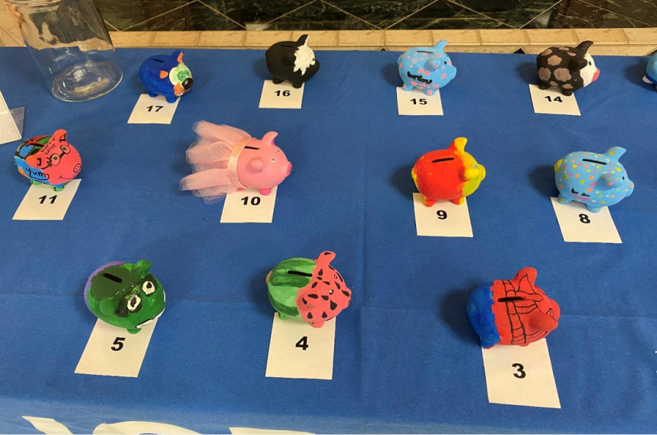 Voting is anonymous and can be done by stopping into our devils lake location where we have each piggie contestant lined up for viewing and sporting their contestant number.