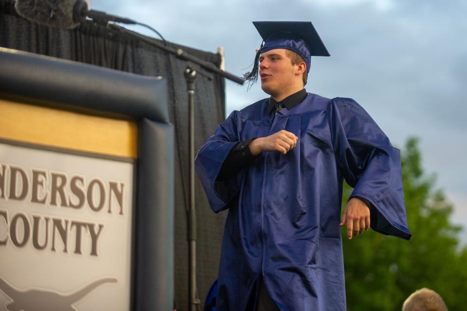 Scenes from Anderson County High's graduation held at their football stadium in Clinton, Tenn. on Friday, May 13, 2022.