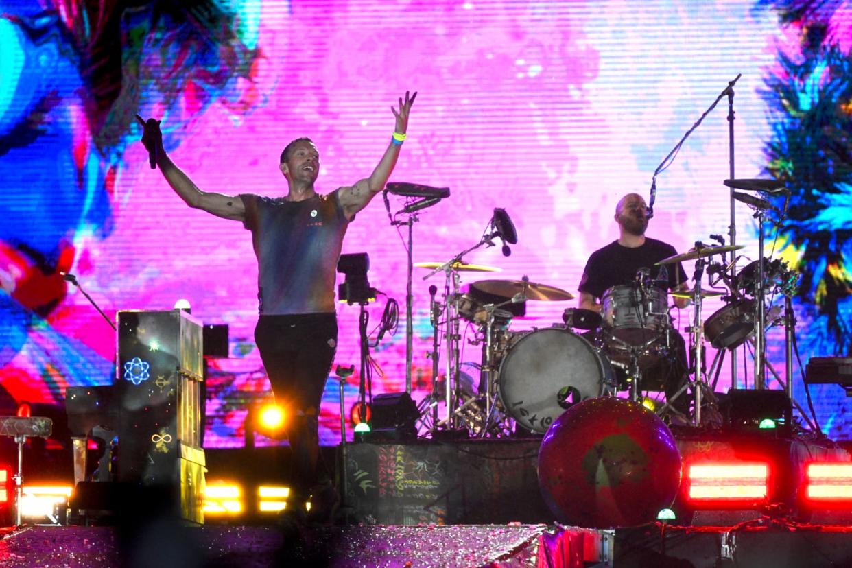 Coldplay en concert à Rio de Janeiro le 11 septembre 2022. - Mauro Pimentel - AFP