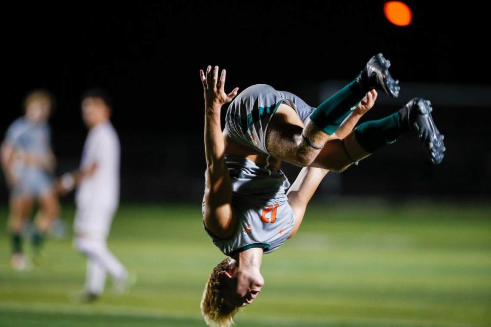 Cooper Ranvier celebrated a goal with a flip last season, a demonstration of the athleticism that allows the senior to star in two sports simultaneously. “A lot of people will try to tell you it’s impossible,” Ranvier said. “I’ve always said it’s never hard to handle. Because I’ve always wanted to do it, and it’s my decision.”