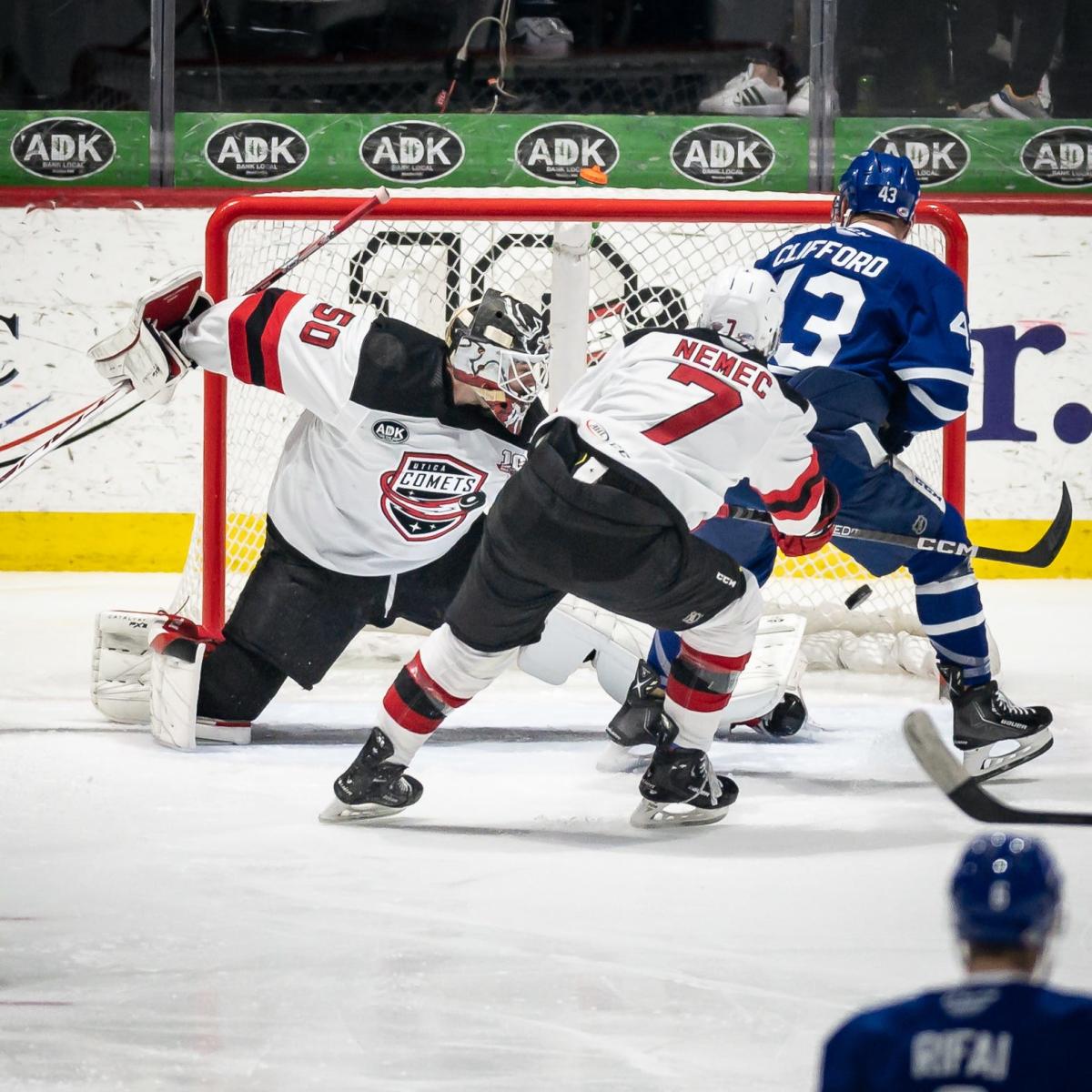 Utica Comets fall to Toronto Marlies in AHL hockey. See photos