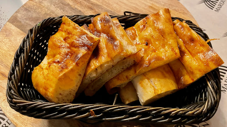 Basket of Turkish bread