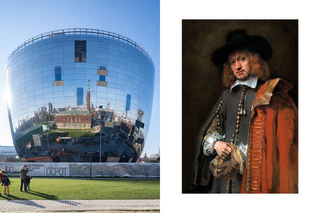 <p>From left: Ossip van Duivenbode/Courtesy of Museum Boijmans van Beuningen; Peter Horee/Alamy</p> From left: The Depot, which currently houses the works of the the Museum Boijmans van Beuningen; Rembrandtâ€™s portrait of Jan Six, part of the Six Collection in Amsterdam.