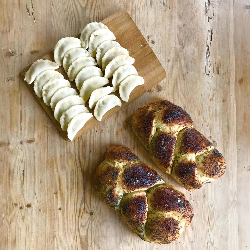 "Making challah is about more than baking bread, it's about connecting to my mother, and grandmother" 