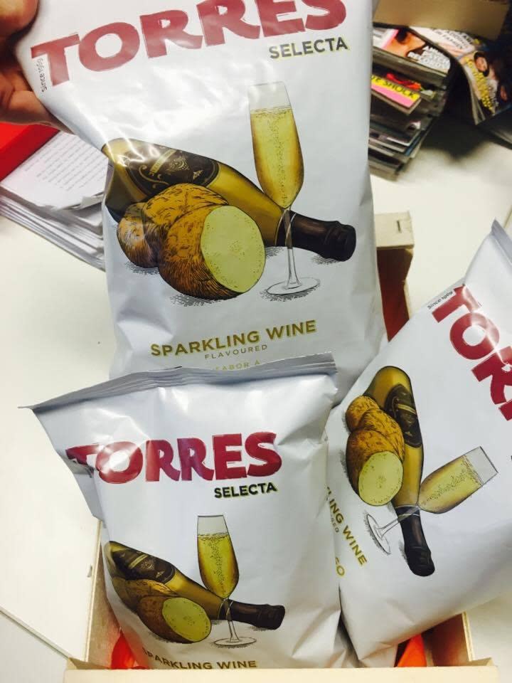 There are now sparkling wine chips!