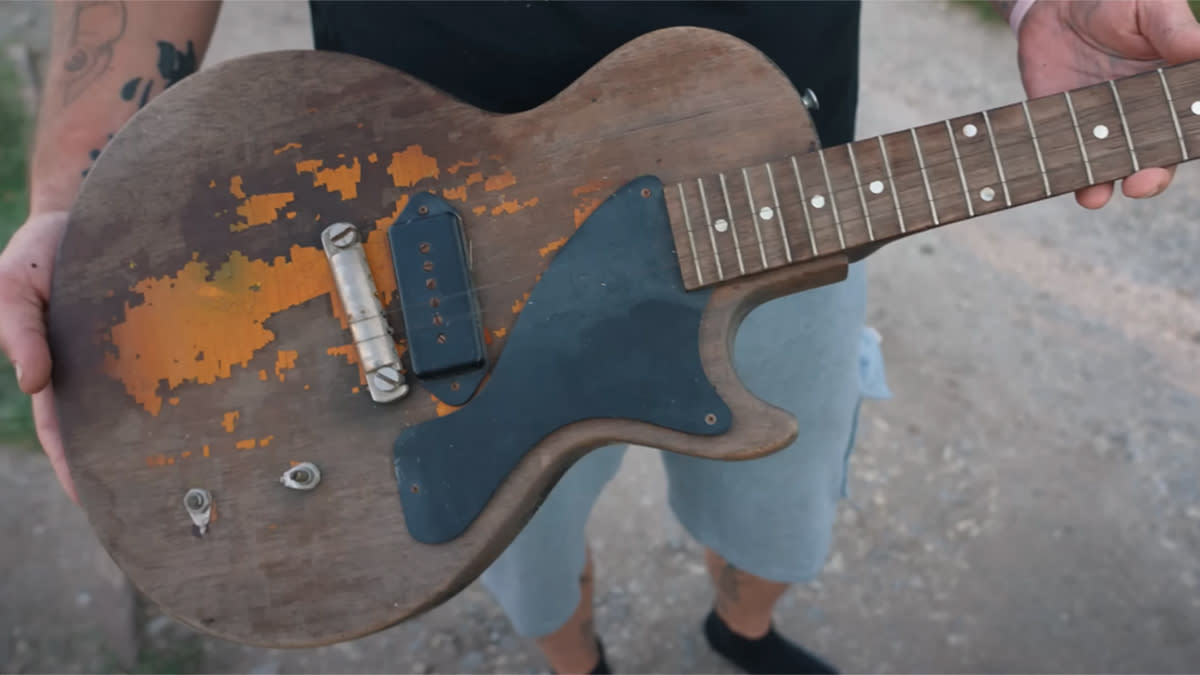  Old Gibson Les Paul Jr. from the 1950s. 