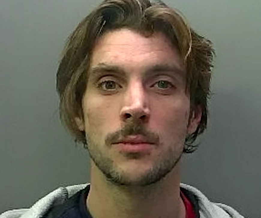 <em>Lewis Howden threatened members of the public with a knife in a bid to steal a tray of chocolate bars (SWNS)</em>