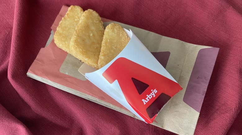 Arby's potato cakes three pack