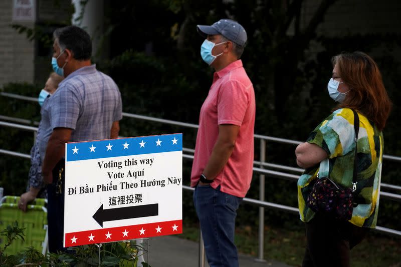 FILE PHOTO: FILE PHOTO: Early voting begins in Texas