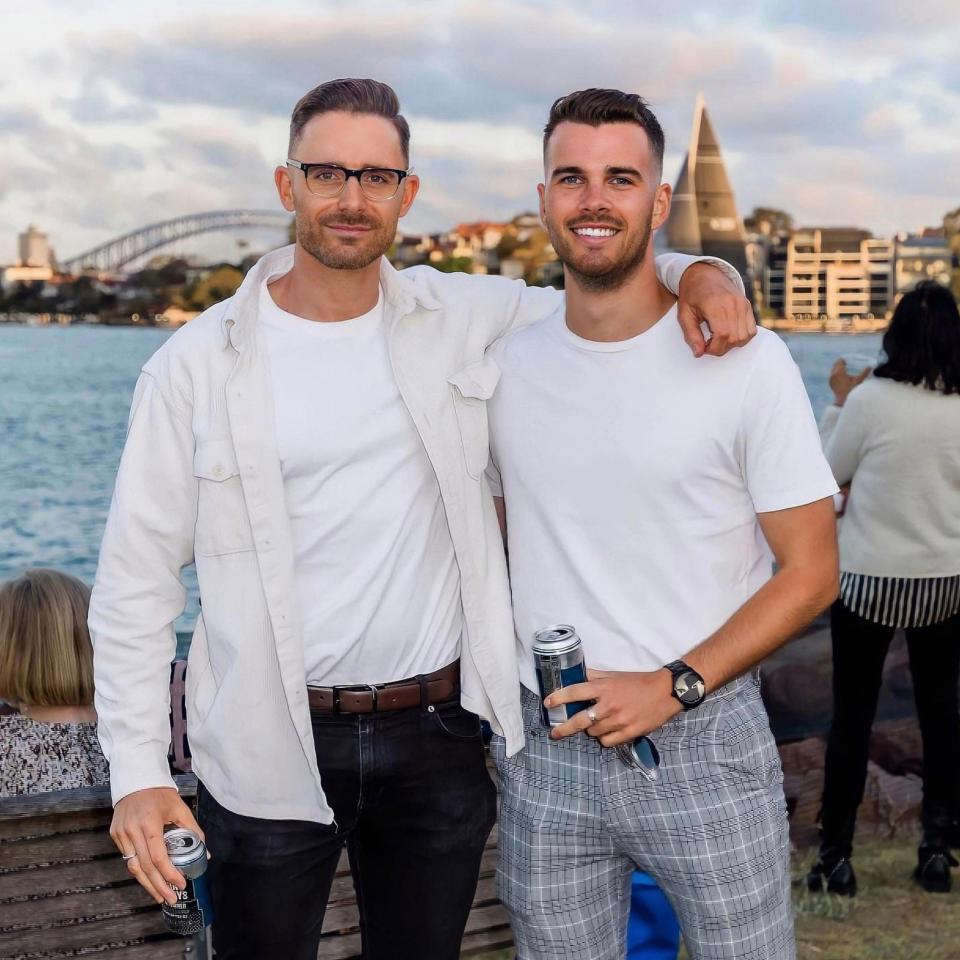 Luke Davies (left) and Jesse Baird