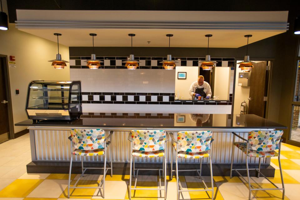 The cafeteria is styled after an old diner in the new Milton Village in South Bend, seen on Tuesday, May 31, 2022.