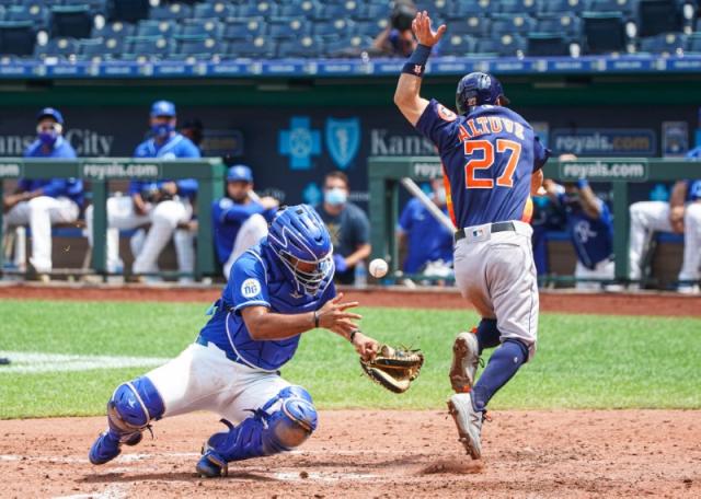 Watch: Jose Altuve, Alex Bregman hit by pitches in scrimmage vs. Royals