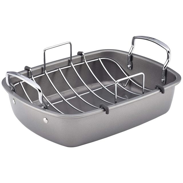 Chicago Metallic Pro Series Roast Pan, with Rack, Heavy Duty, Nonstick