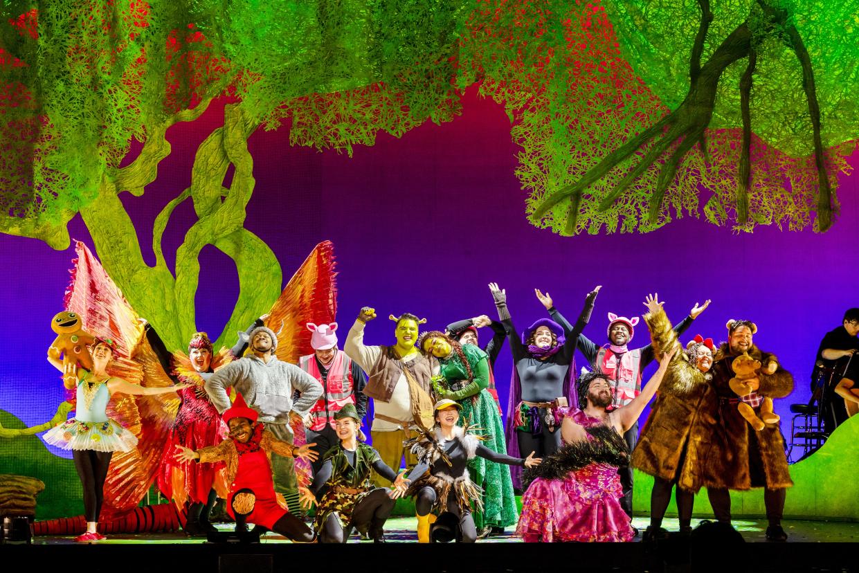 "Shrek -- The Musical" will be performed April 9-10, 2024, at the Indiana University Auditorium.
