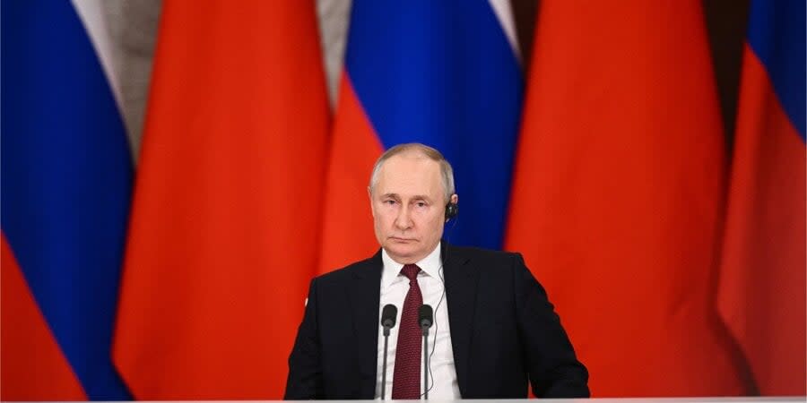 Russian dictator Vladimir Putin, March 21, 2023