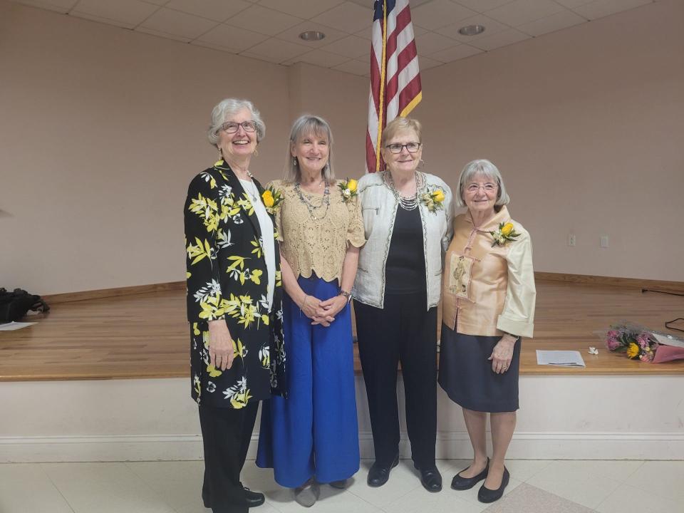 From left, Carol Lach, Cynthia Villanueva, Maureen Dickey and Judith Grove were honored as this year's "Senior Heroes" at the Callahan Center in Framingham