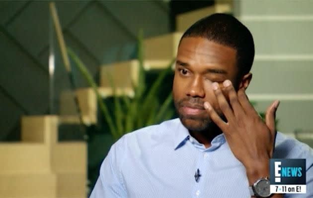 DeMario broke down during the interview. Source: E! News