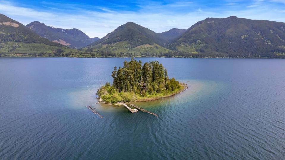 For those looking to really get away from it all, this 2.25-acre retreat on Cowichan Lake can only be accessed by boat.