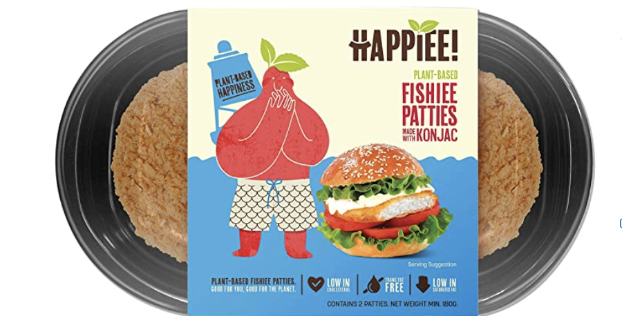 Happiee Plant Based Fishiee Patties Frozen. PHOTO: Amazon