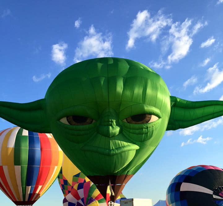 The Yoda balloon will be returning to the 40th annual New Jersey Lottery Festival of Ballooning.