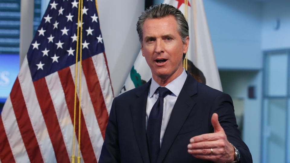  Gavin Newsom , gobernador de California.