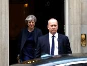 Britain's Prime Minister Theresa May leaves 10 Downing Street, London, Britain. October 19, 2017. REUTERS/Peter Nicholls