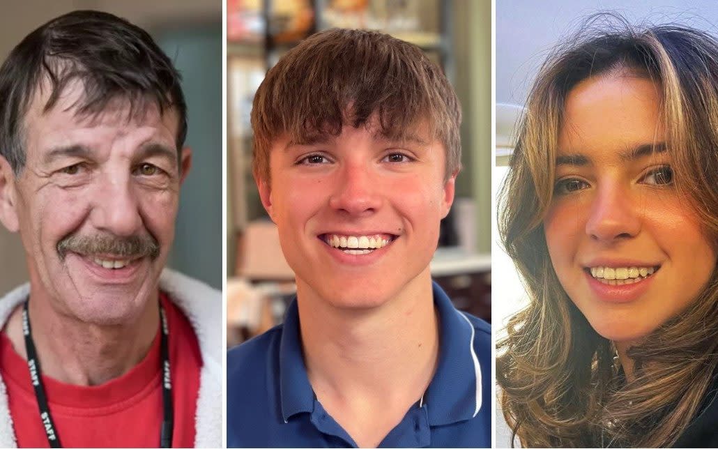 Left to right: Ian Coates, Barnaby Webber and Grace O'Malley-Kumar