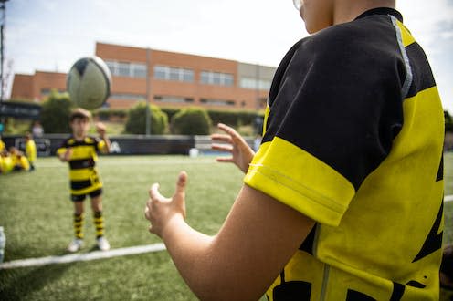   <span class="attribution"><a class="link " href="https://www.shutterstock.com/image-photo/two-young-rugby-players-warming-before-1537340273" rel="nofollow noopener" target="_blank" data-ylk="slk:David Fuentes Prieto/Shutterstock;elm:context_link;itc:0;sec:content-canvas">David Fuentes Prieto/Shutterstock</a></span>