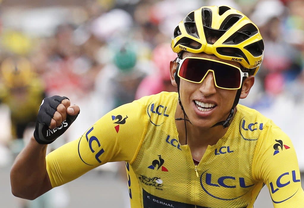 Egan Bernal became Colombia's first Tour de France champion in 2019  (EPA)