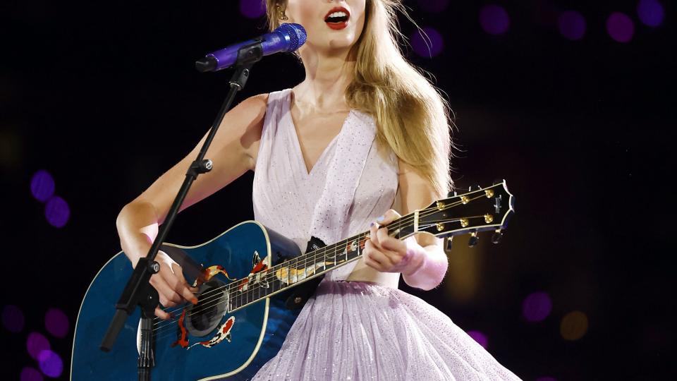 inglewood, california august 03 editorial use only no book covers taylor swift performs onstage during taylor swift the eras tour at sofi stadium on august 03, 2023 in inglewood, california photo by emma mcintyretas23getty images for tas rights management