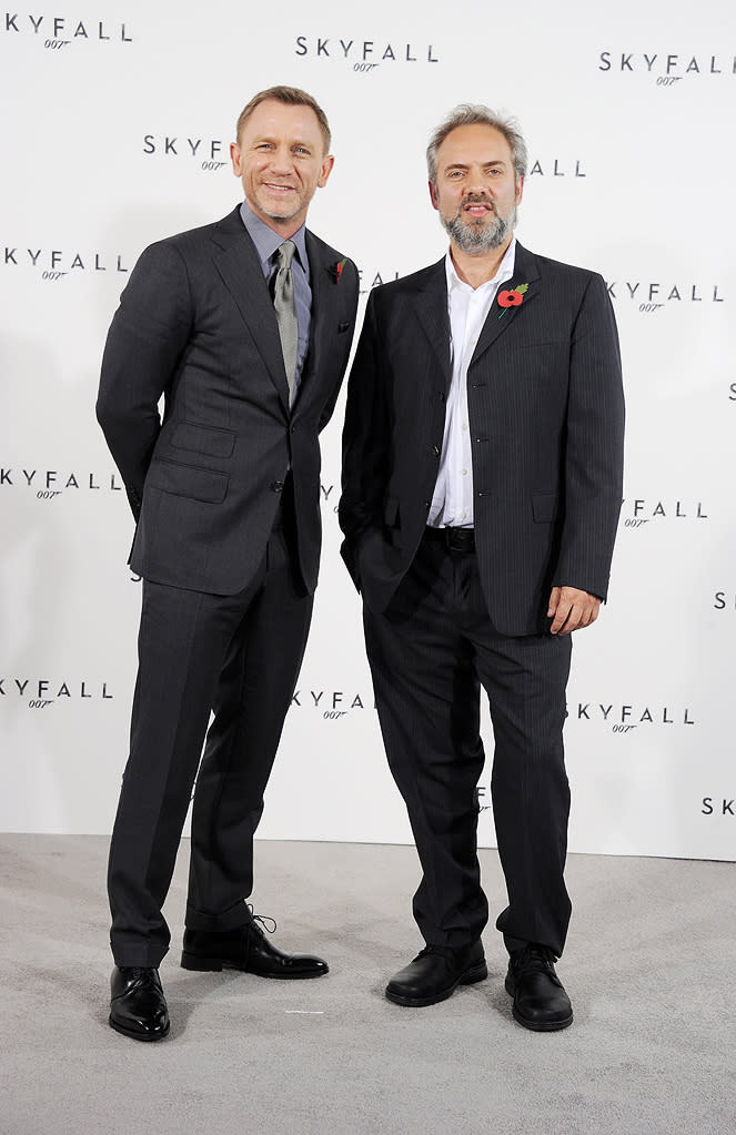 Skyfall press conference 2011 Daniel Craig Sam Mendes