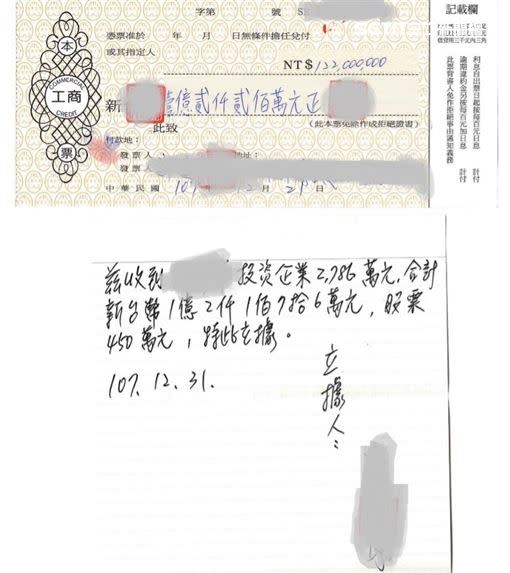 許男營造投資客形象，被害人簽下1億2000多萬本票（圖／翻攝畫面）