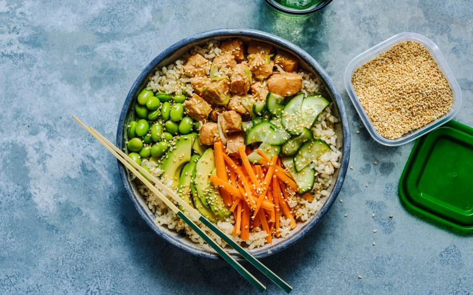 Salmon poke bowl