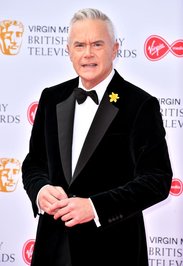 Huw Edwards in a jacket and bow tie