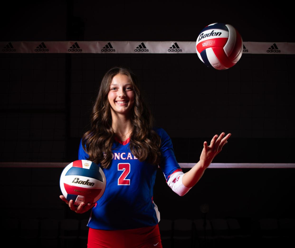 Logan Bell from Roncalli High School is photographed for the 2024 IndyStar Girls Volleyball Super Team on Tuesday, August. 6, 2024, at The Academy Volleyball Club in Indianapolis.