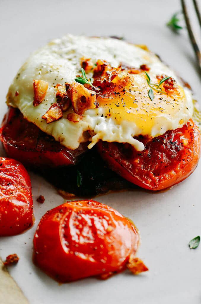 Pan Roasted Portobello Egg Toast