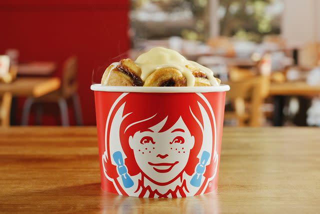 <p>Wendy's</p> Wendy's adds new Cinnabon Pull-Aparts to breakfast menus