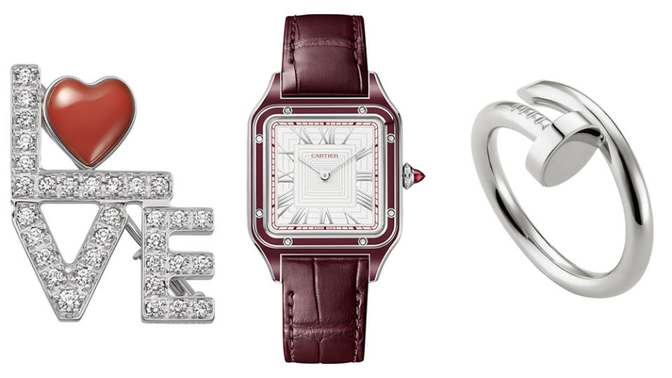 Cartier accessories worn by the 'Iron Man' star at the Sunday night gala. 